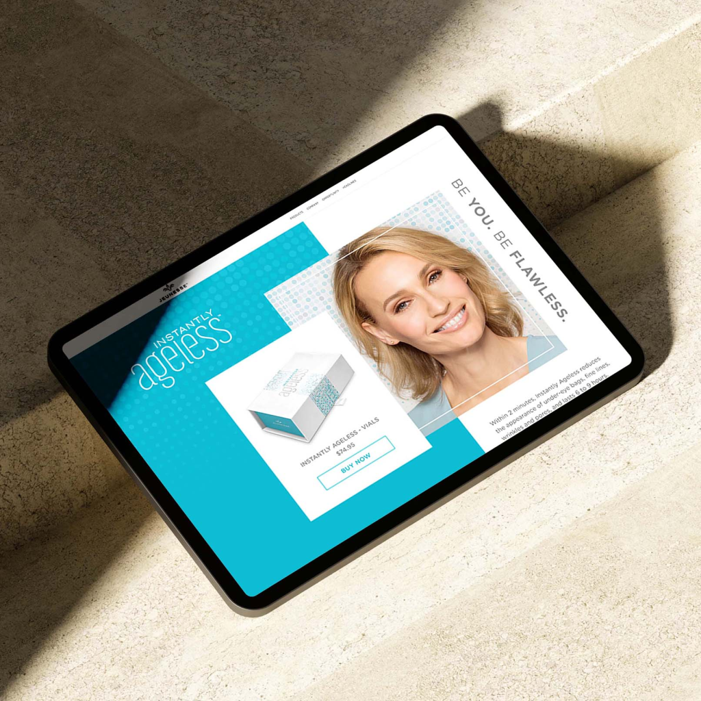 Studio Ésen – Luxury Web Design for Instantly Ageless Beauty Luxury skincare and beauty web design for Instantly Ageless by Studio Ésen