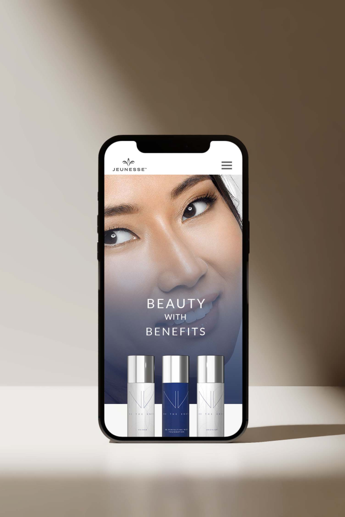 Luxury website design for NV Beauty by Studio Ésen